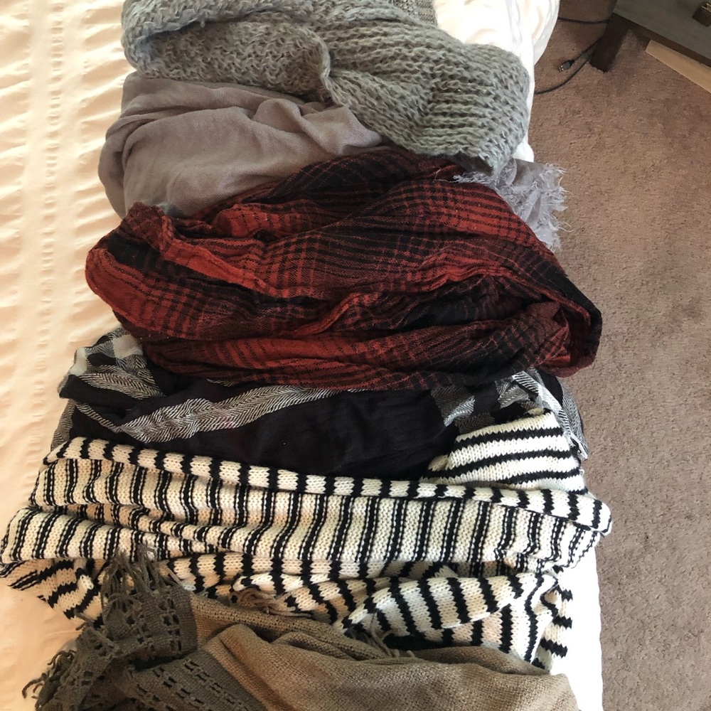Assortment of scarves
